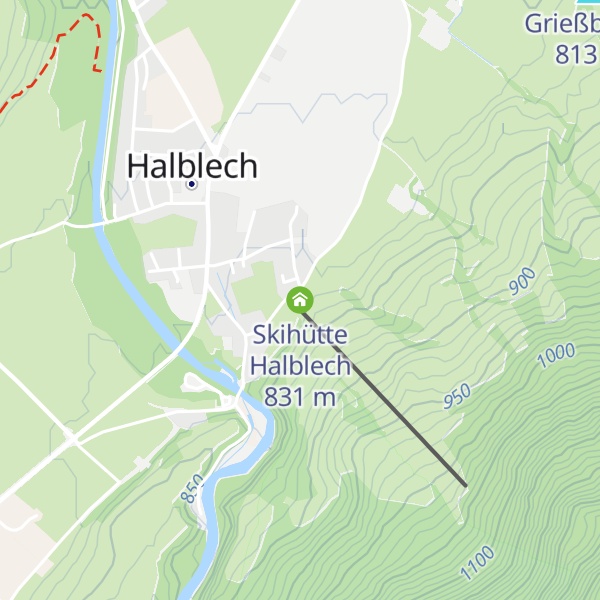Map of Skihütte Halblech