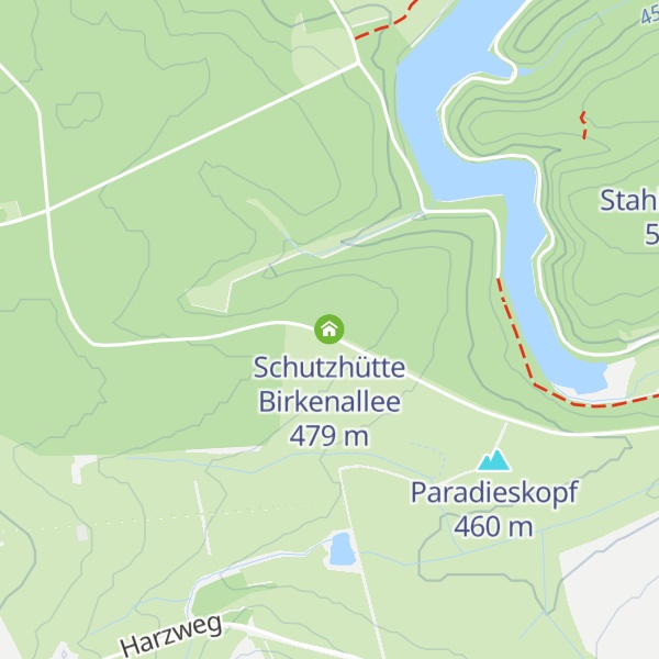 Map of Schutzhütte Birkenallee
