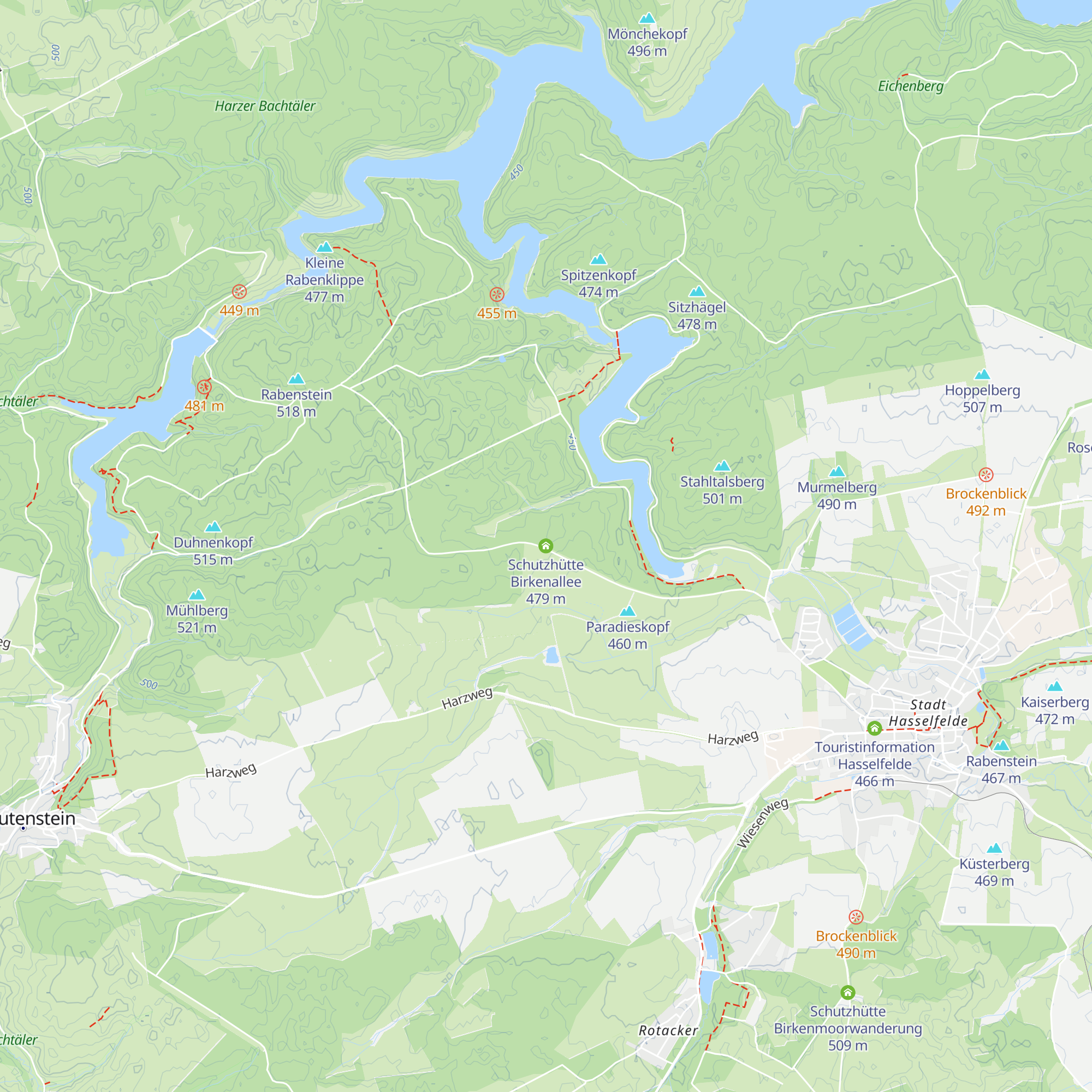 Schutzhütte Birkenallee map