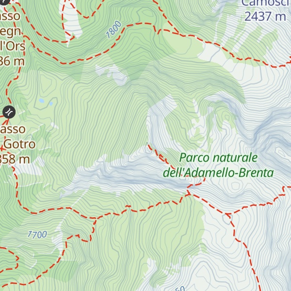 Map of Pala dei Mughi