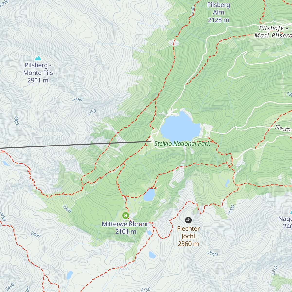Weissbrunner Almhüttl map