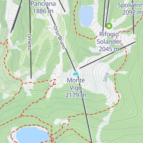 Map of Rifugio Orso Bruno