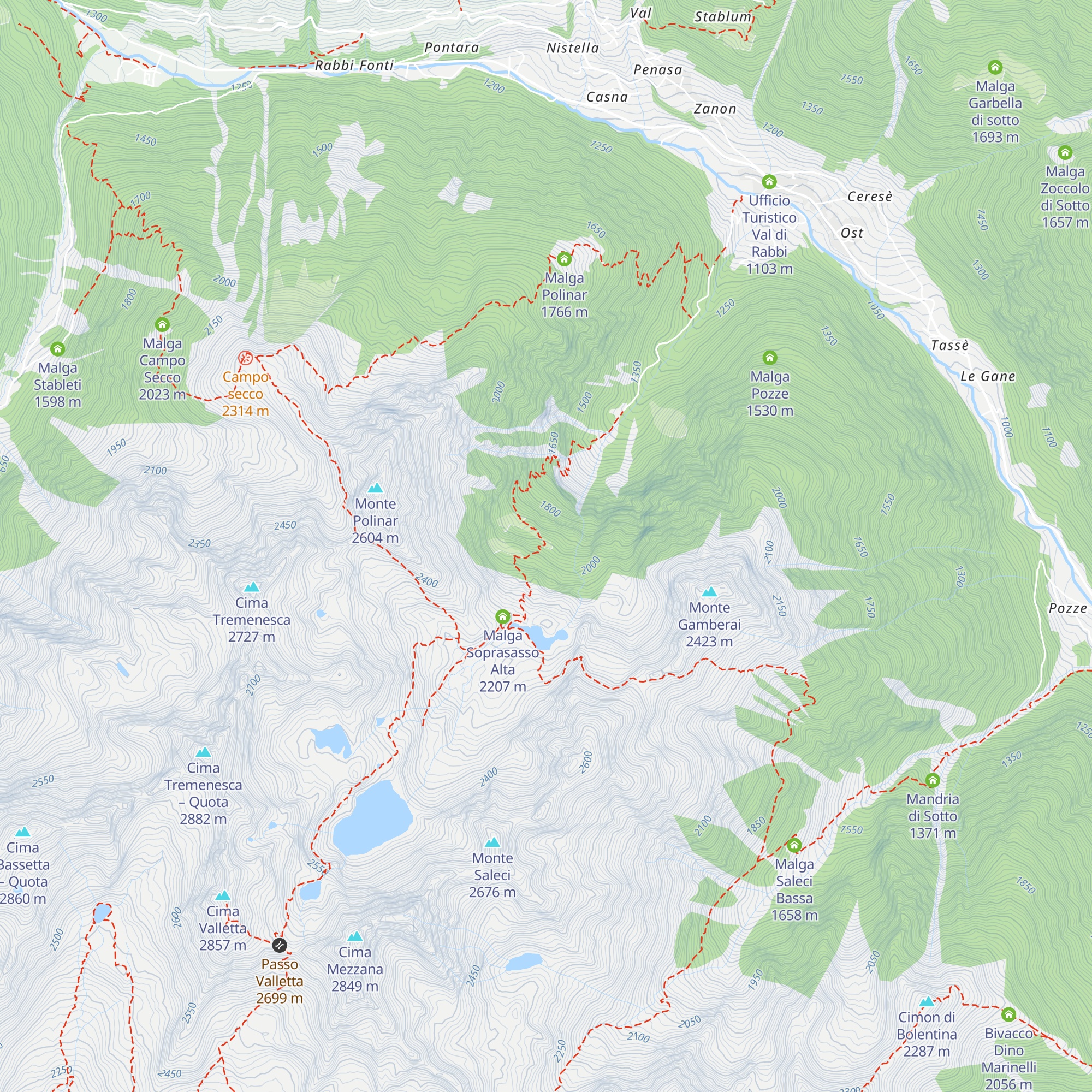 Malga Casera (Soprasasso di sotto) map