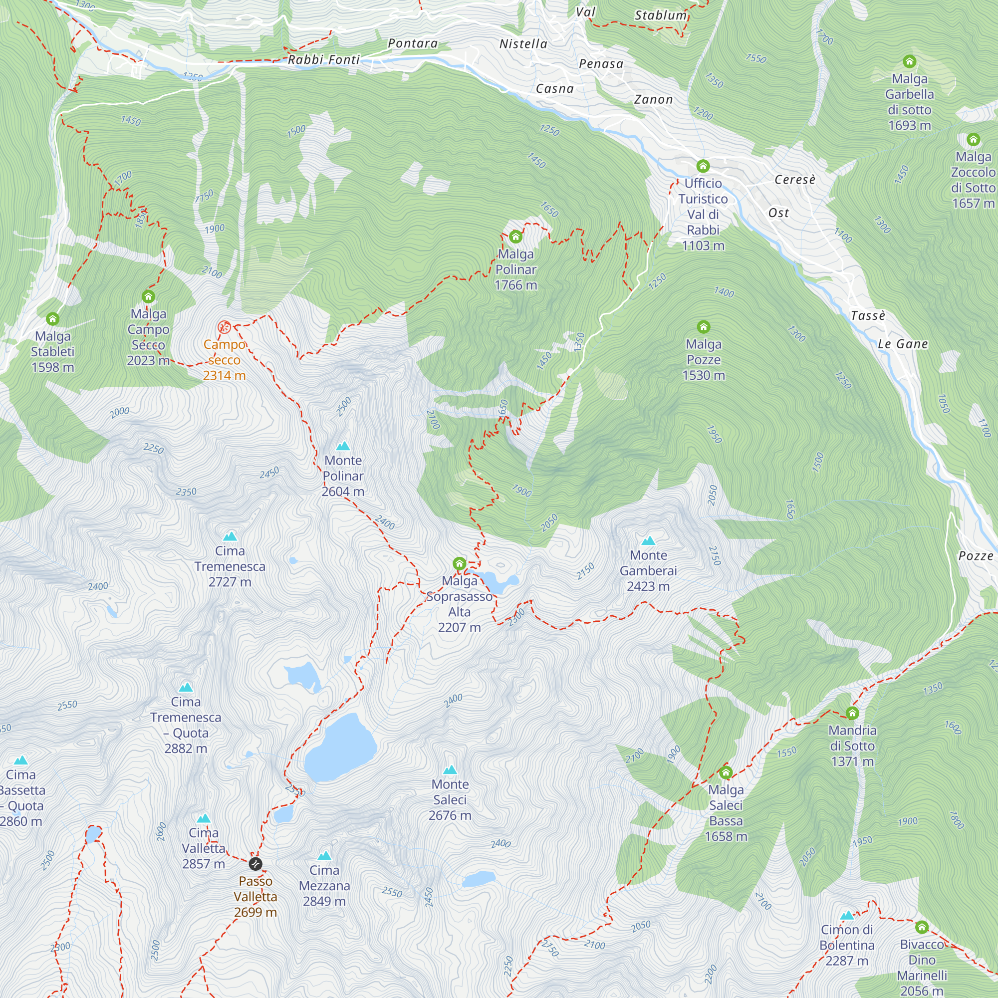 Malga Casera (Soprasasso di sotto) map