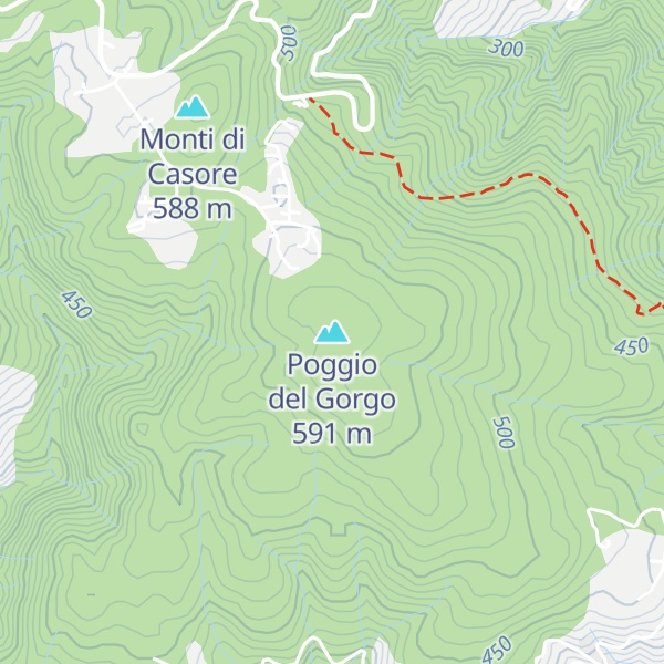 Map of Poggio del Gorgo