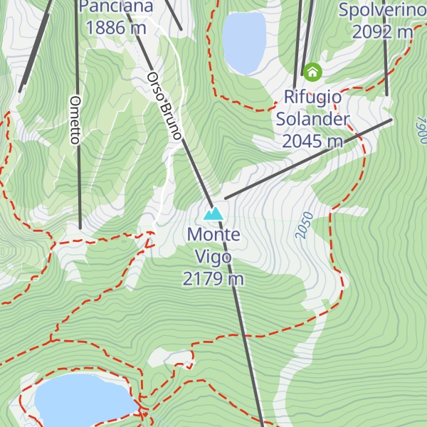 Map of Monte Vigo