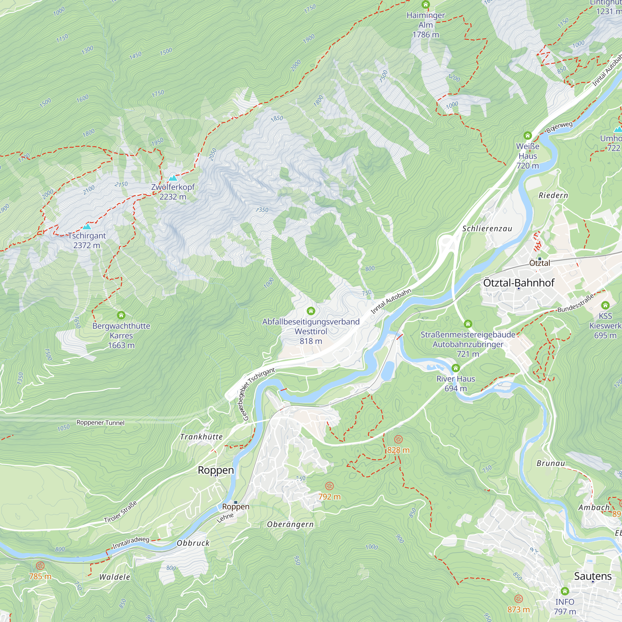 Abfallbeseitigungsverband Westtirol map