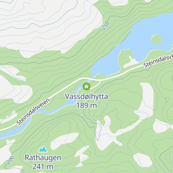 Map of Vassdølhytta