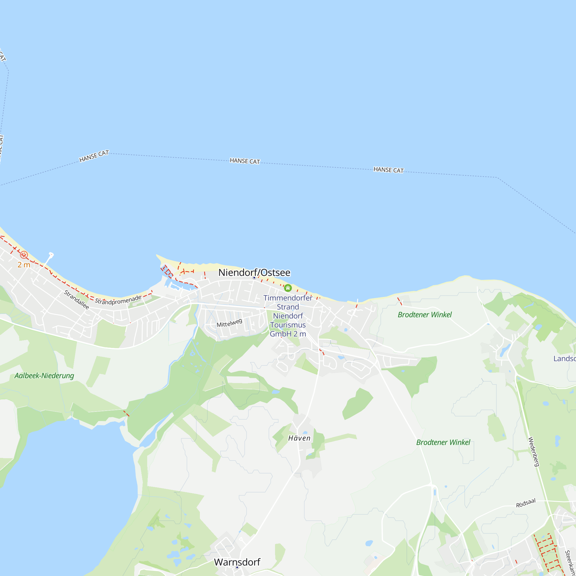 Timmendorfer Strand Niendorf Tourismus GmbH map