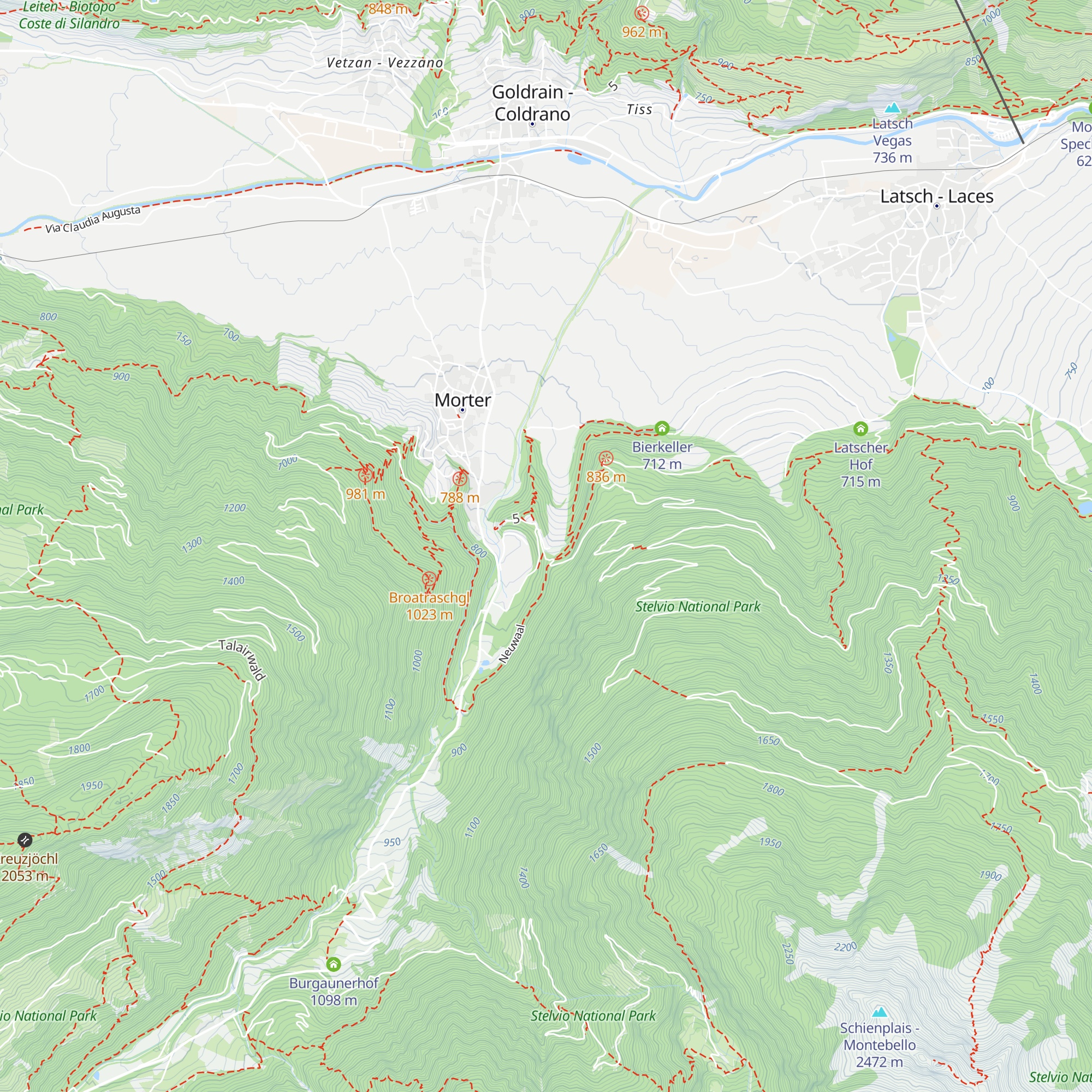 Schlosshof zu Montani map