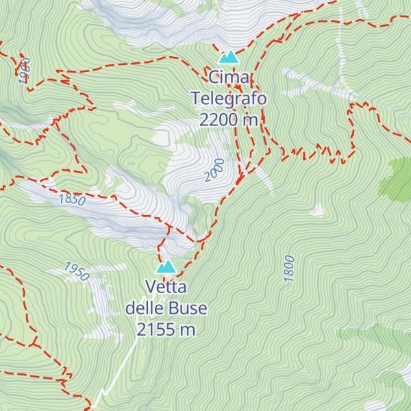 Map of Cima de le Pré