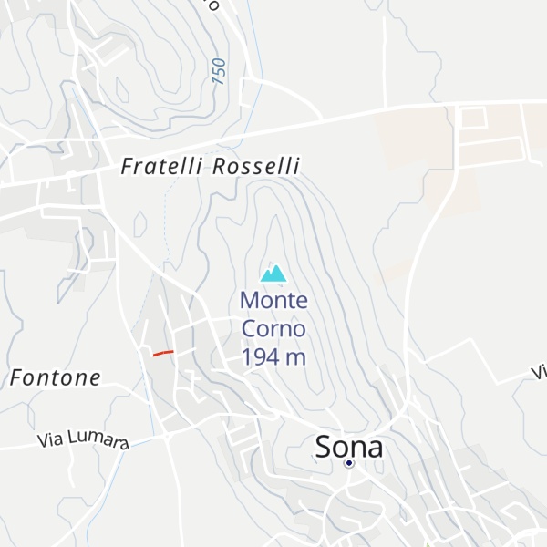 Map of Monte Corno