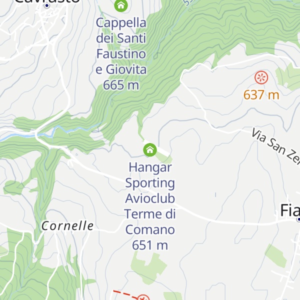 Map of Hangar Sporting Avioclub Terme di Comano