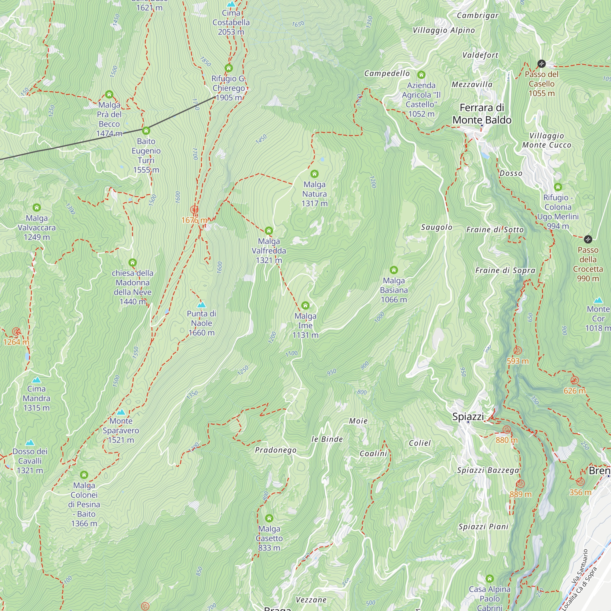 Malga Ime map