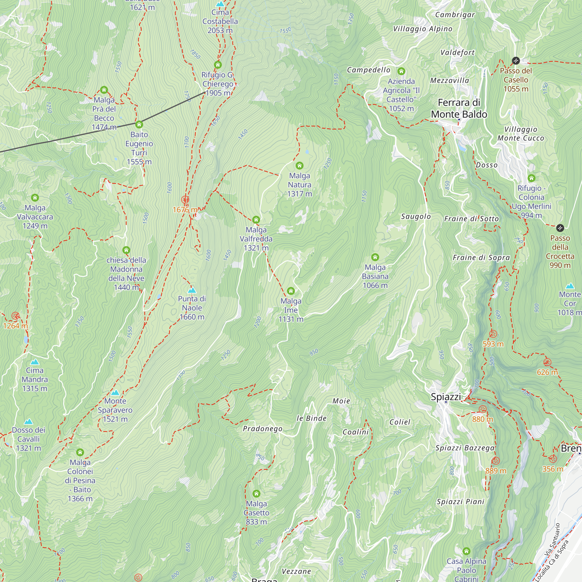 Malga Ime map