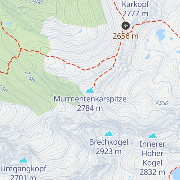 Map of Murmentenkarspitze