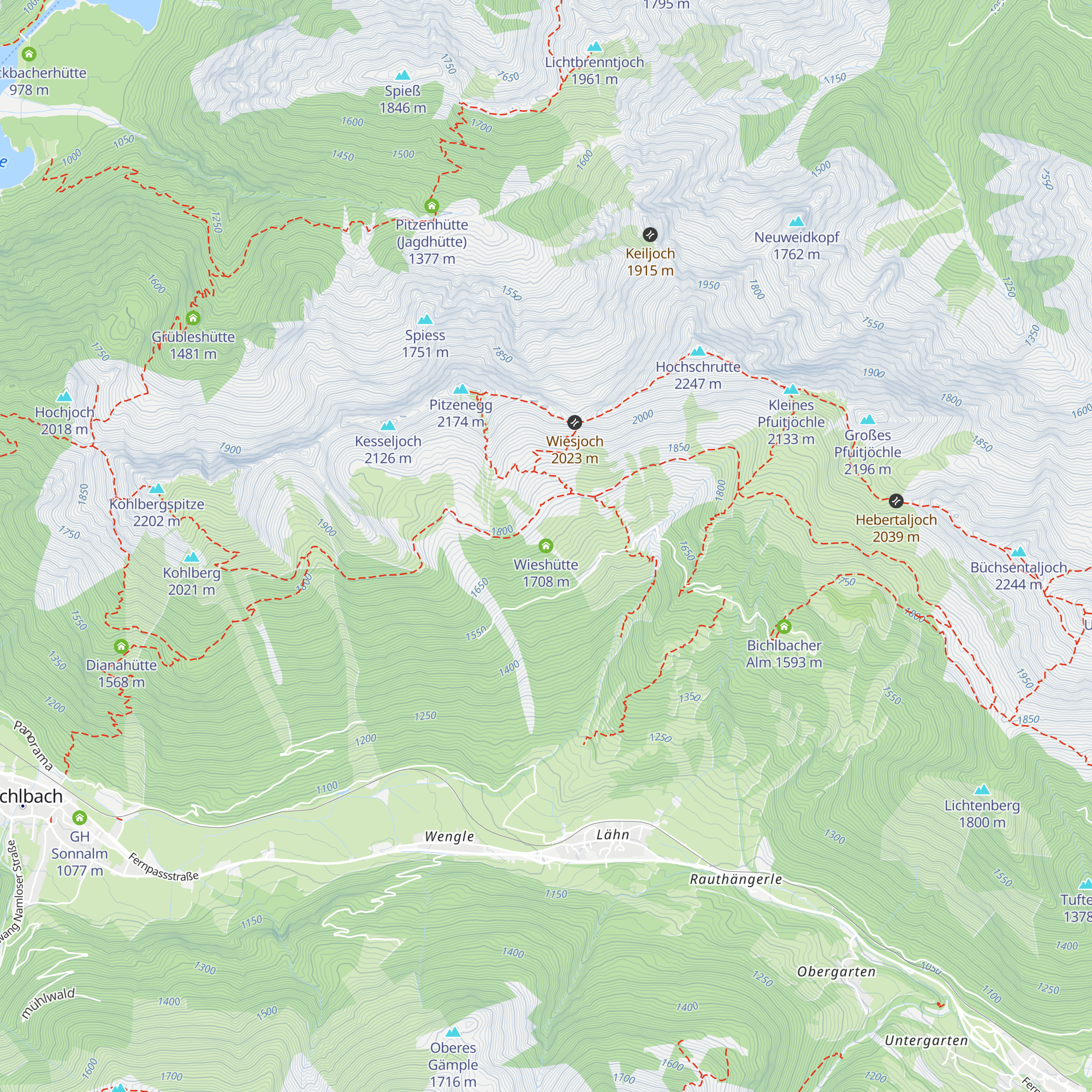 Wieshütte map