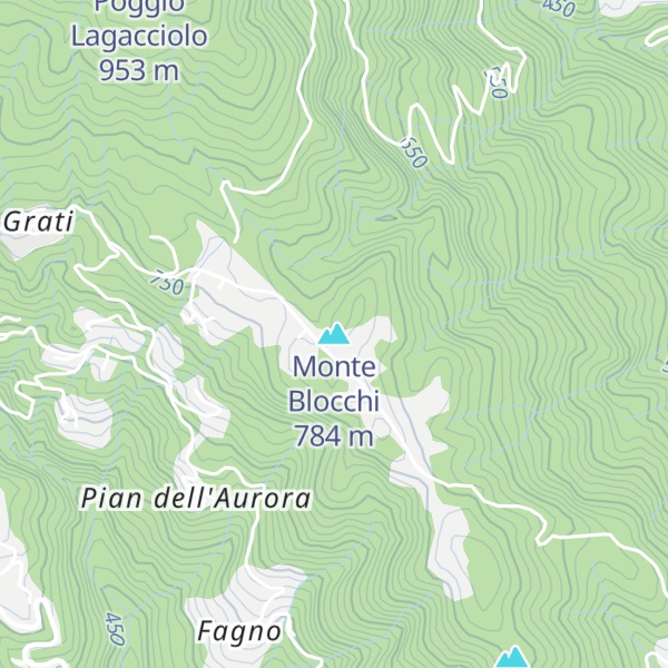 Map of Monte Blocchi