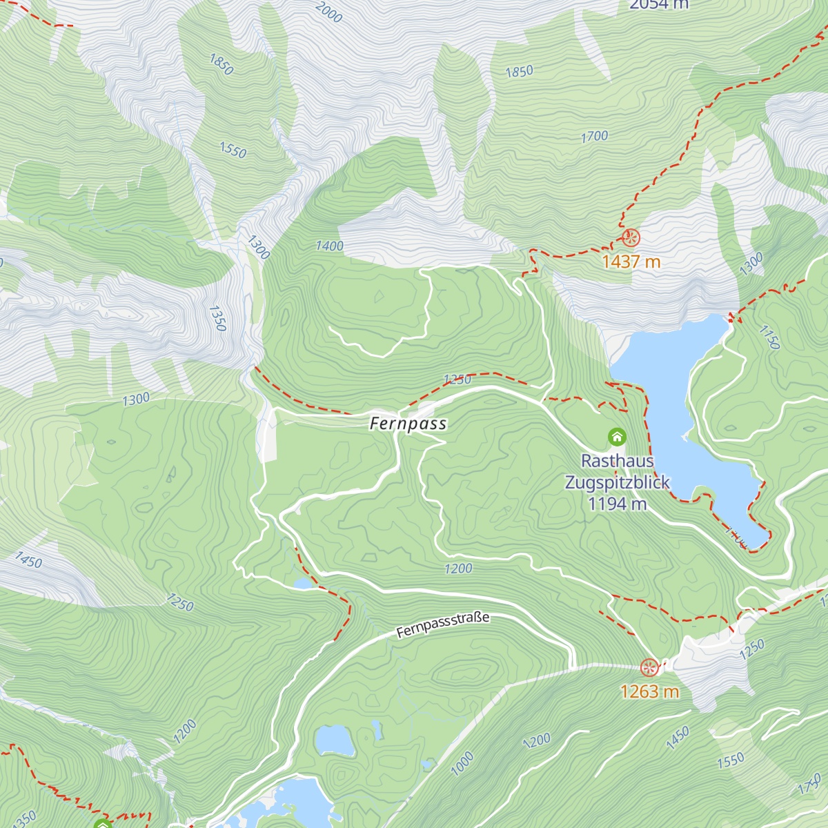 Fernpass Rast map