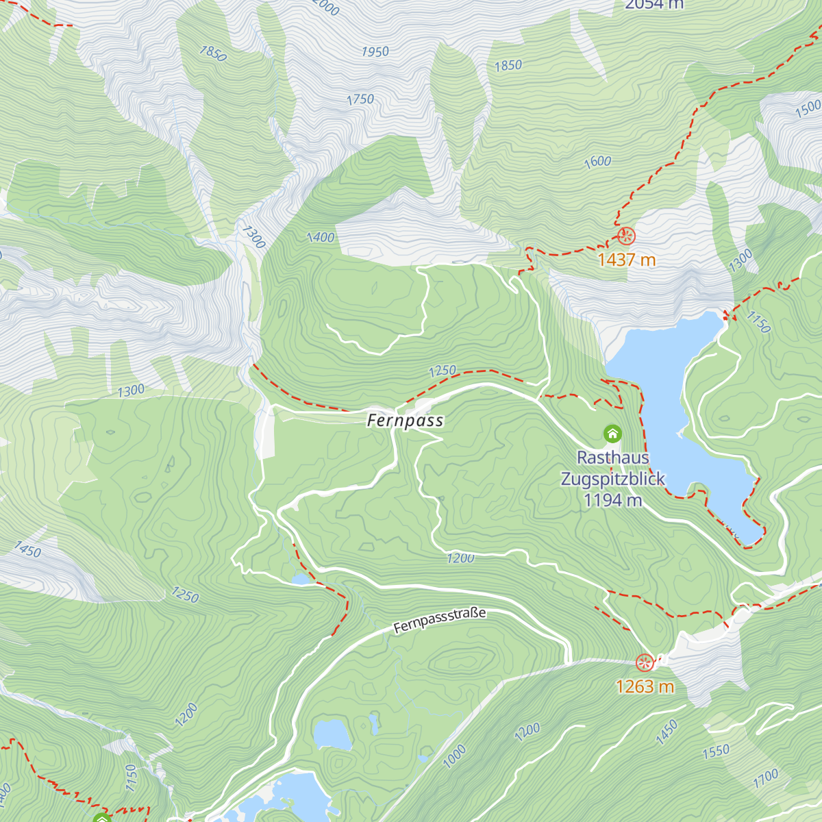 Fernpass Rast map