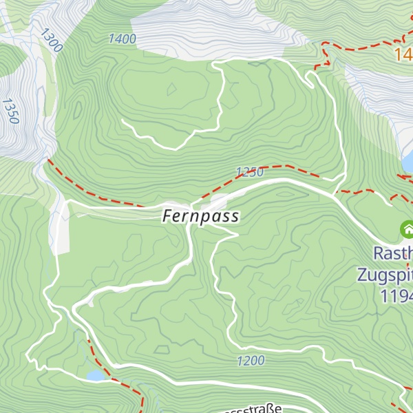 Map of Fernpass Rast
