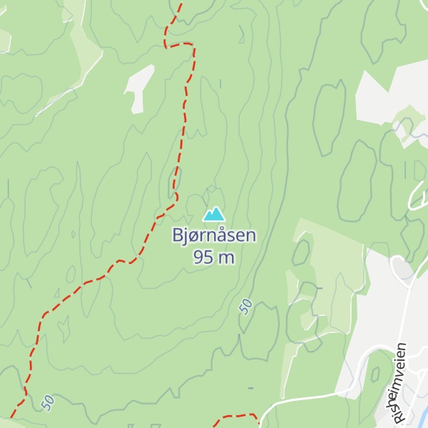 Map of Bjørnåsen