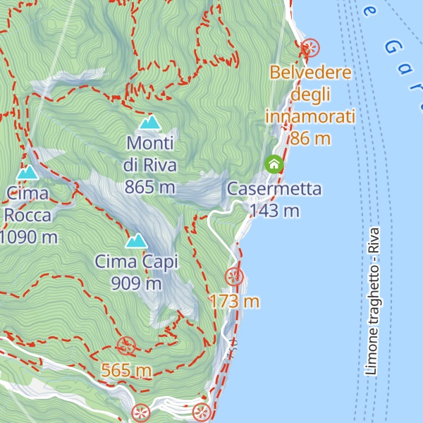 Map of vecchio acquedotto