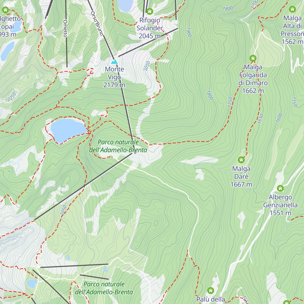 Malga Vigo map