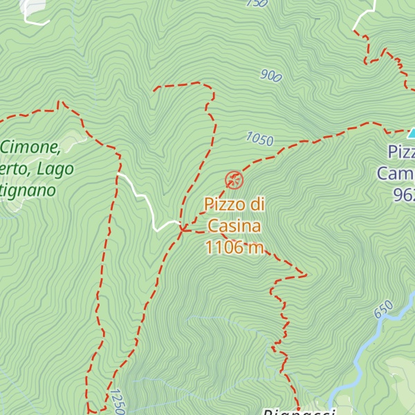 Map of Monte Cappelbuso