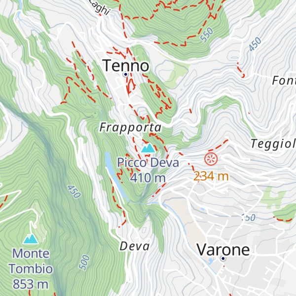 Map of Picco Deva