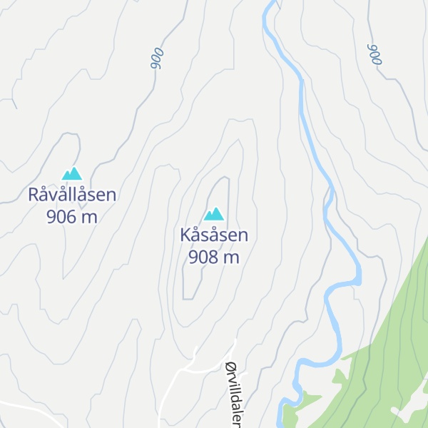 Map of Kåsåsen