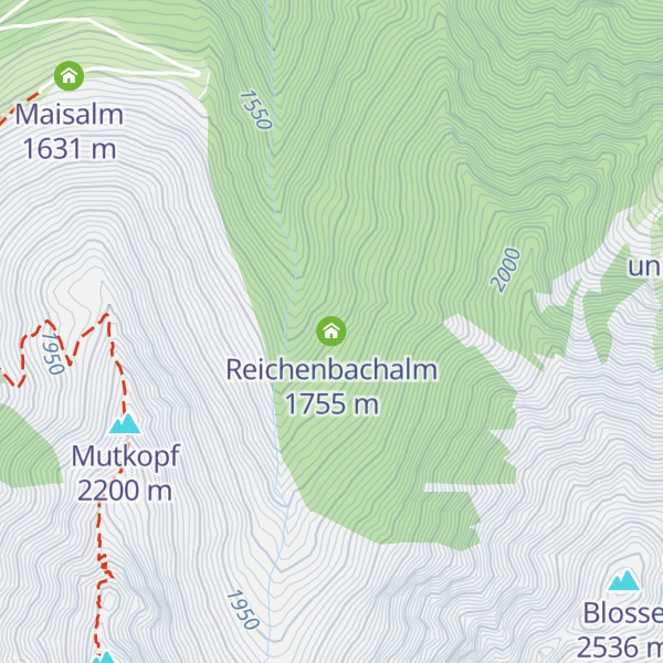 Map of Reichenbachalm