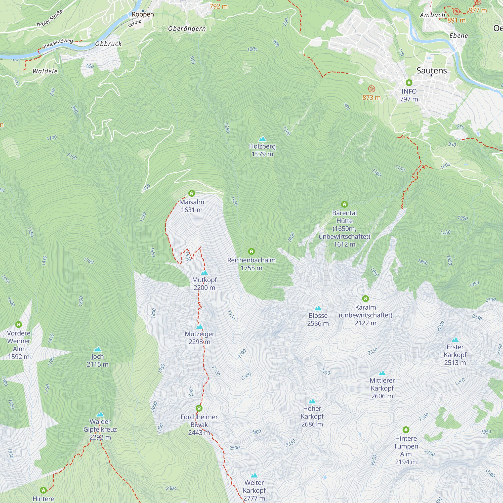 Reichenbachalm map