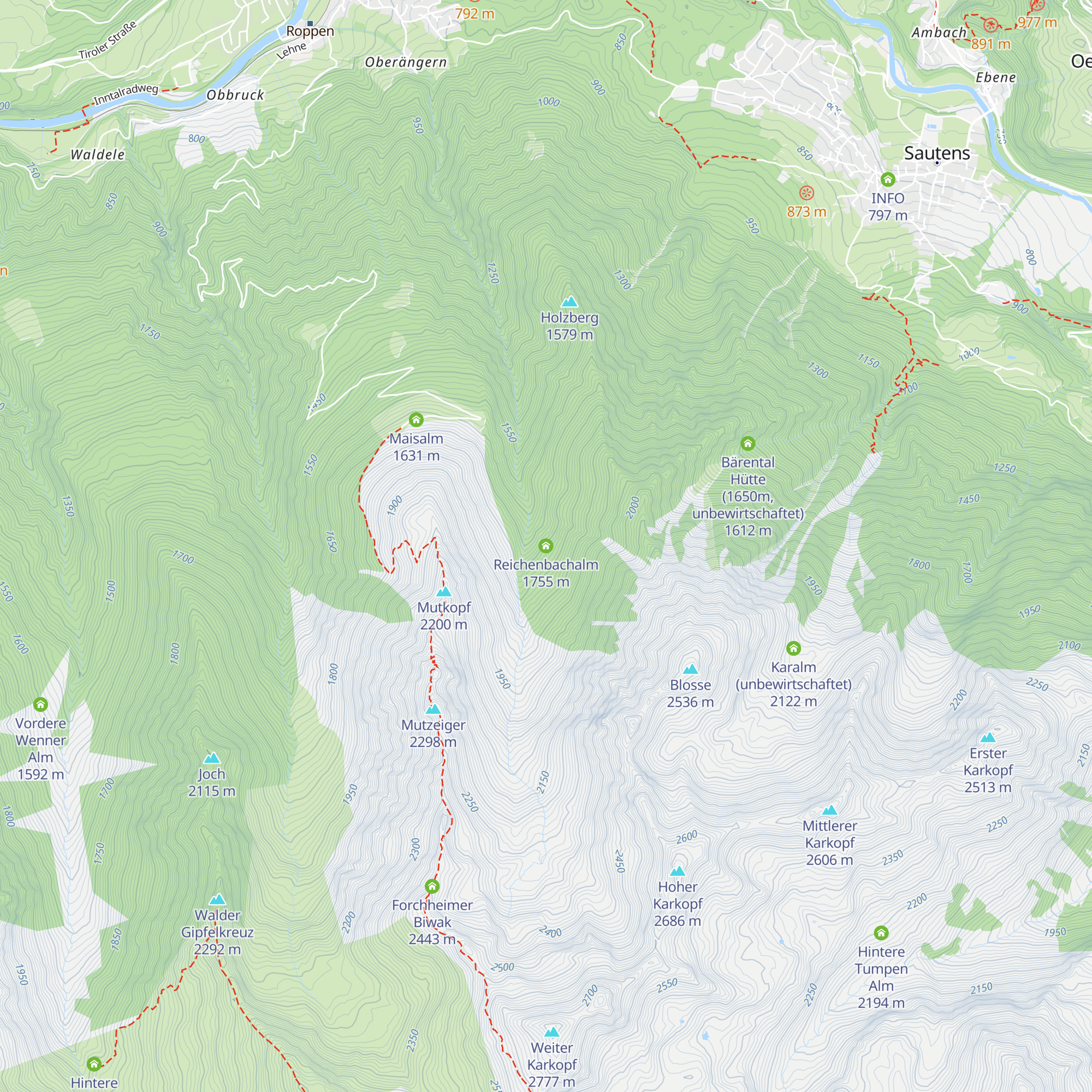 Reichenbachalm map