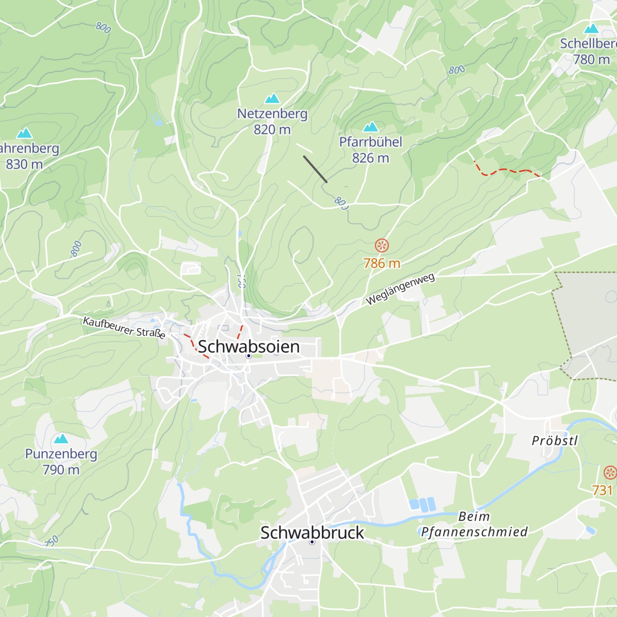 Texashütte map