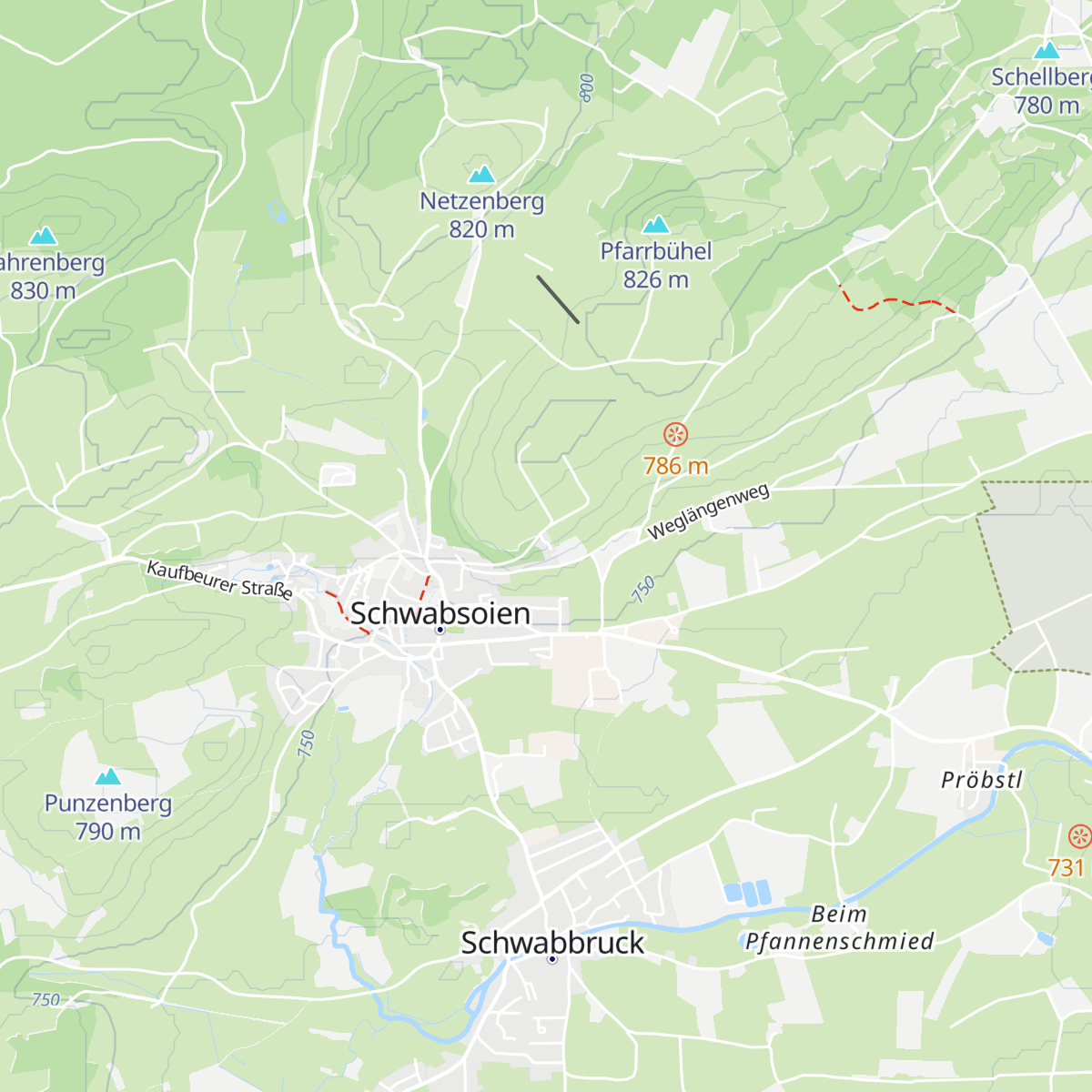 Texashütte map
