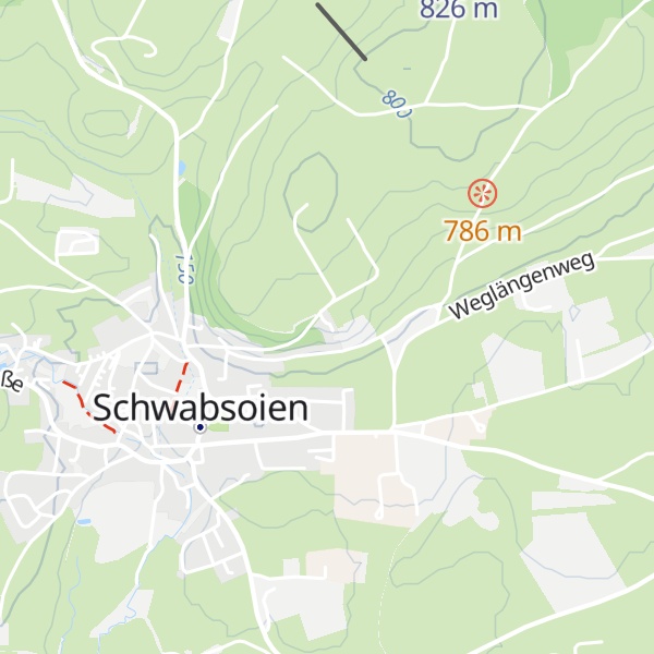 Map of Texashütte