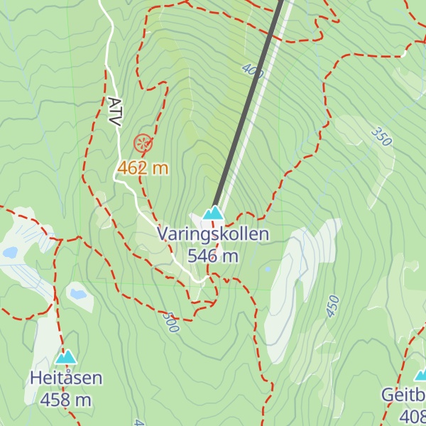 Map of Varingskollen