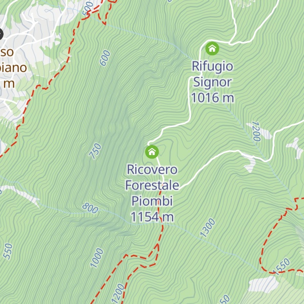 Map of Ricovero Forestale Piombi