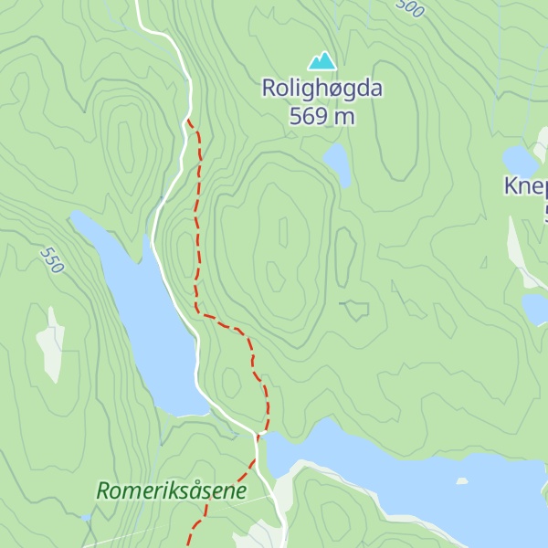 Map of Elsjøhøgda