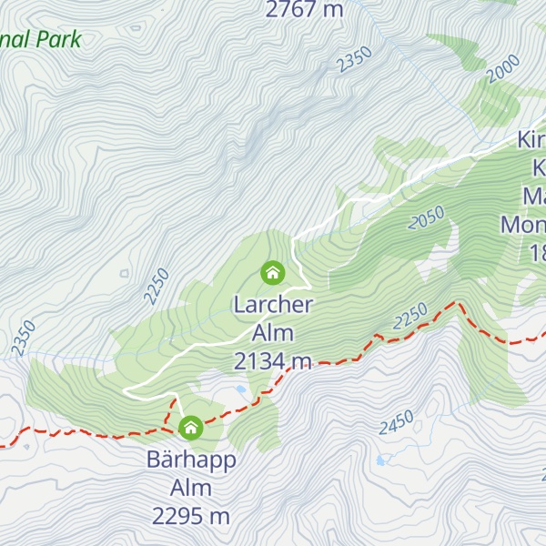 Map of Larcher Alm