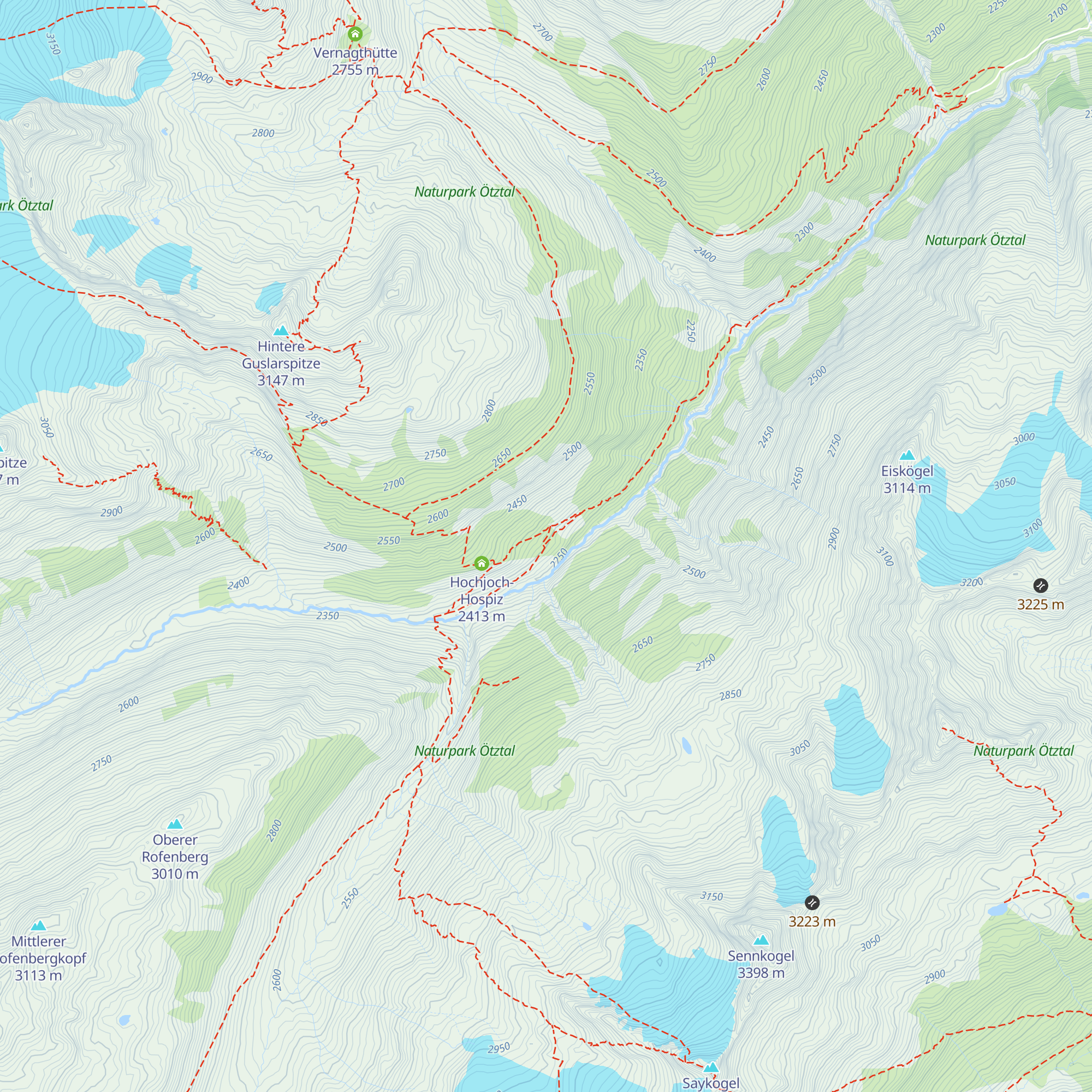 Rofenbergalm map