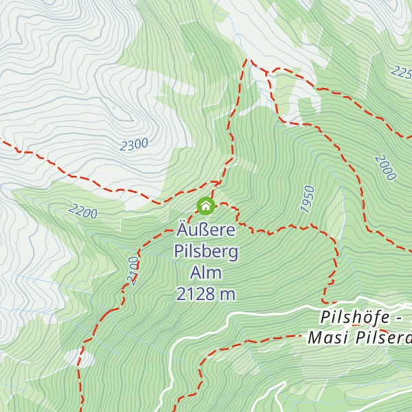 Map of Äußere Pilsberg Alm