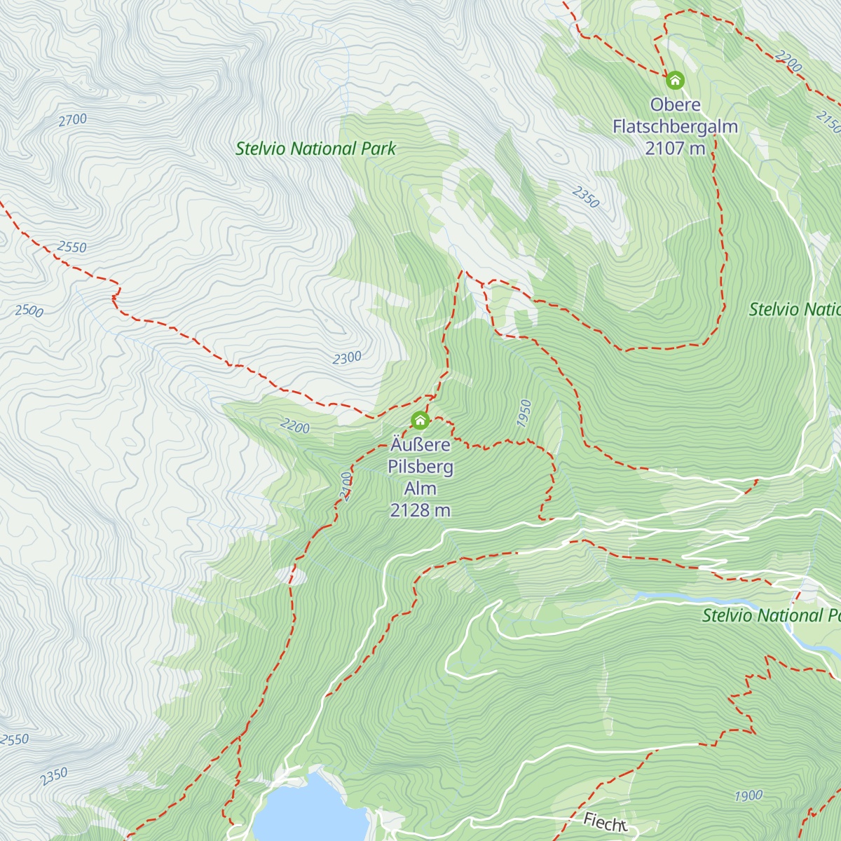 Äußere Pilsberg Alm map