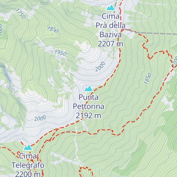 Map of Punta Pettorina