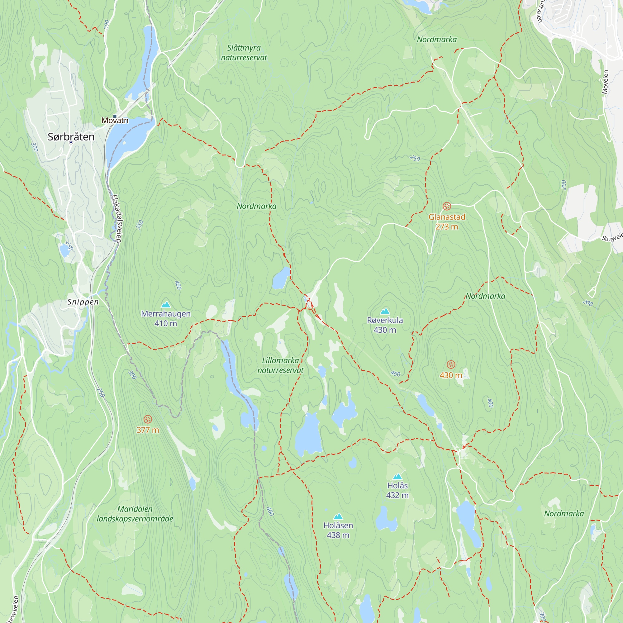 Fjellvang map