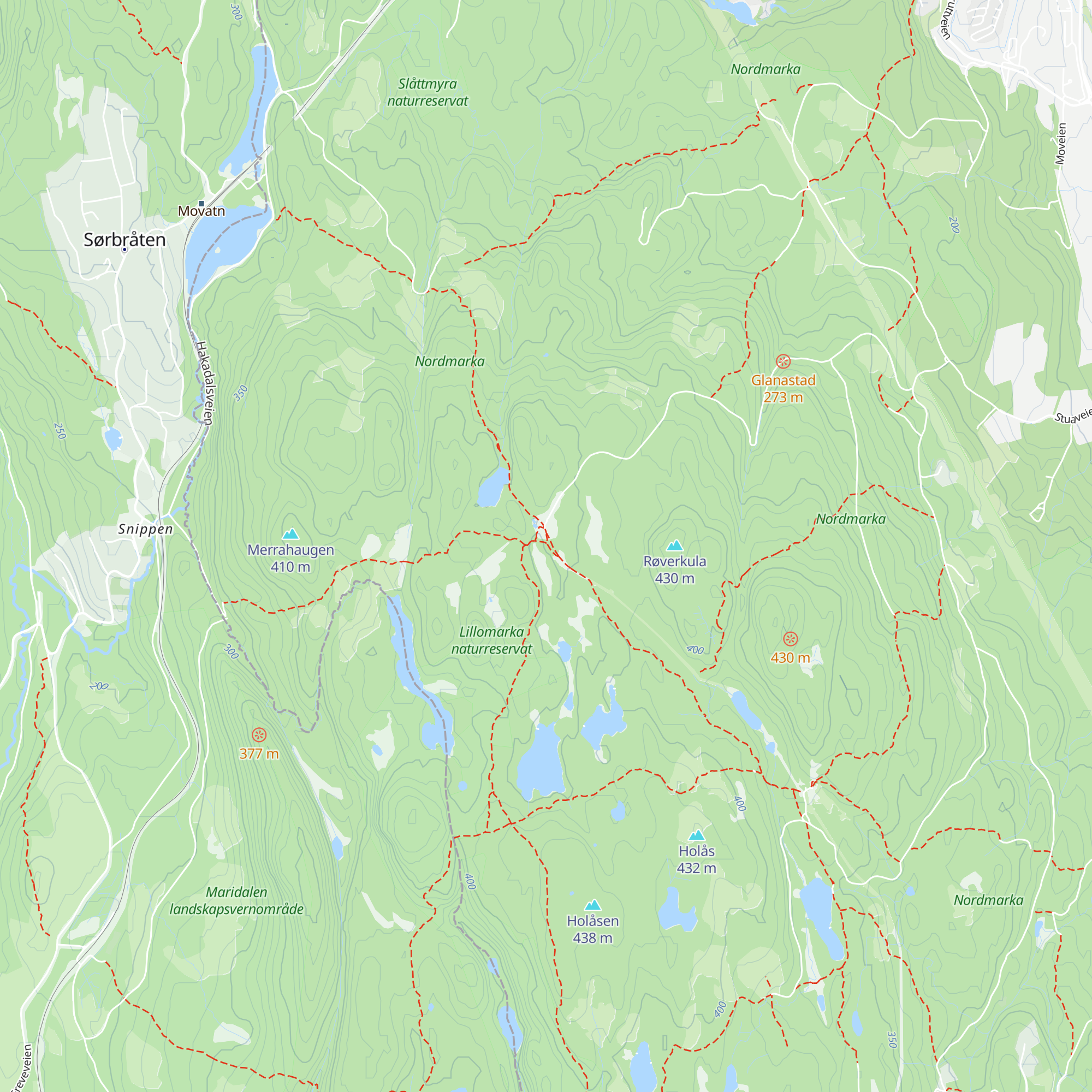 Fjellvang map