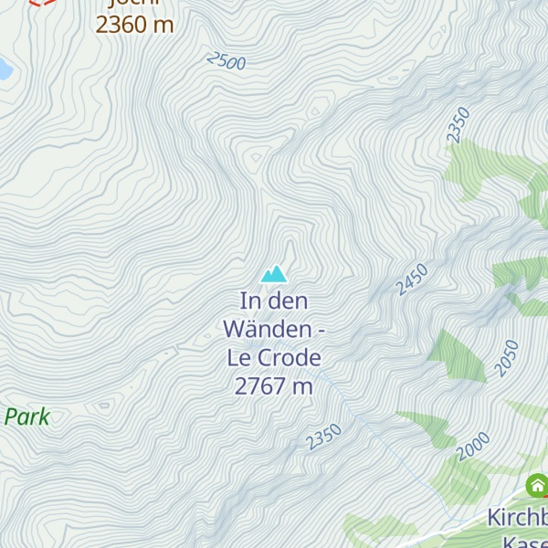Map of In den Wänden - Le Crode