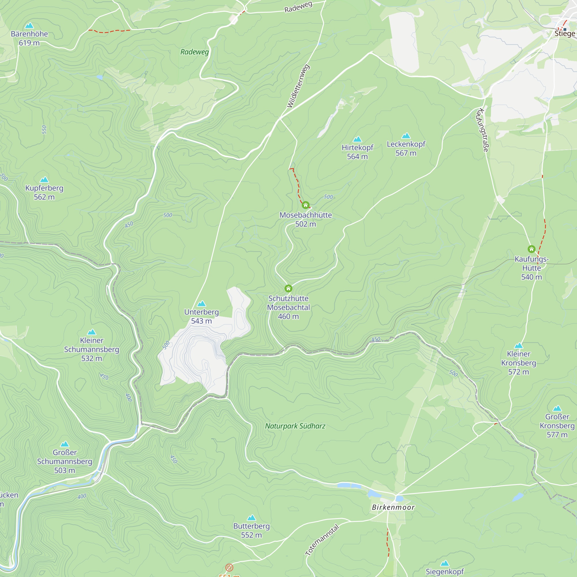 Schutzhütte Mosebachtal map