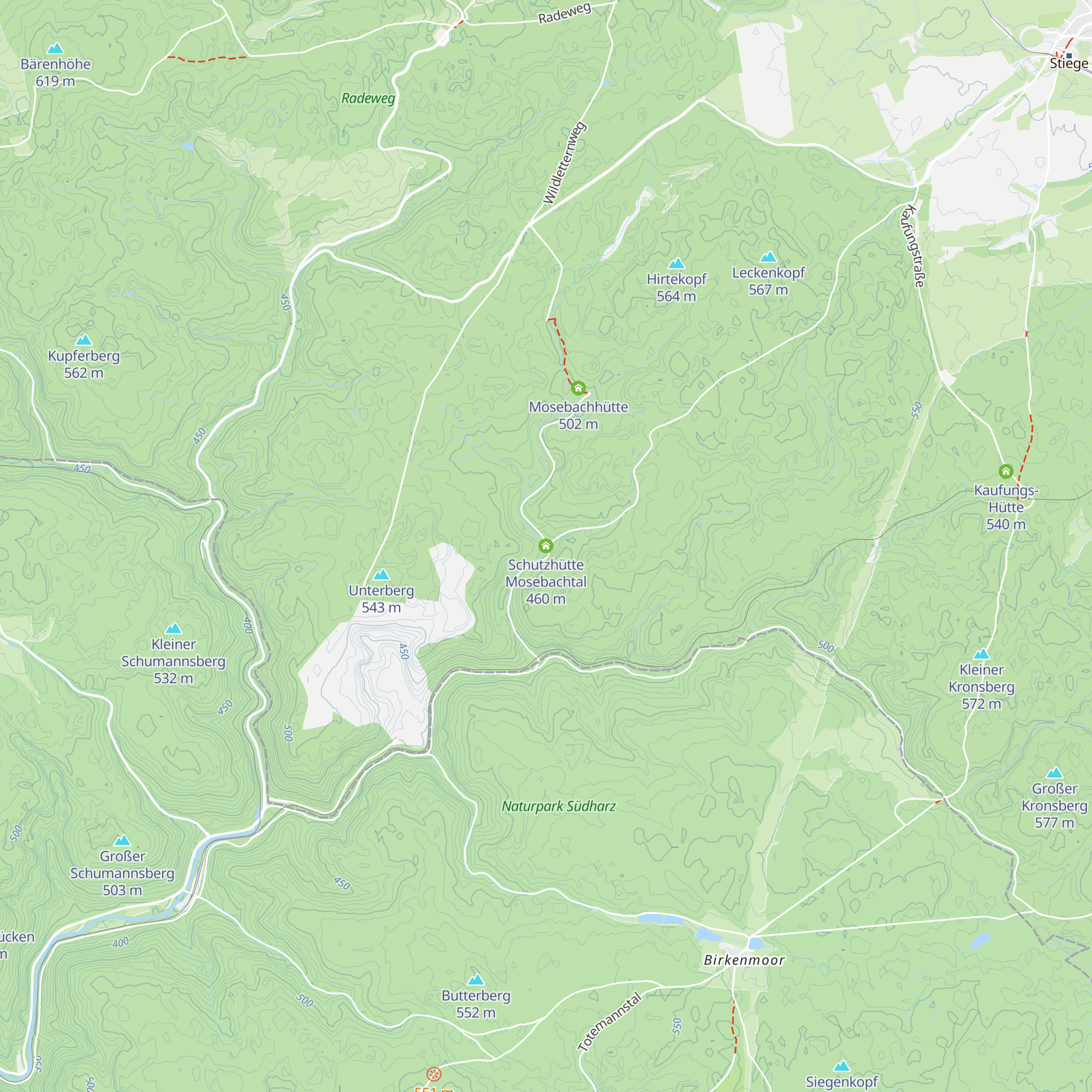 Schutzhütte Mosebachtal map